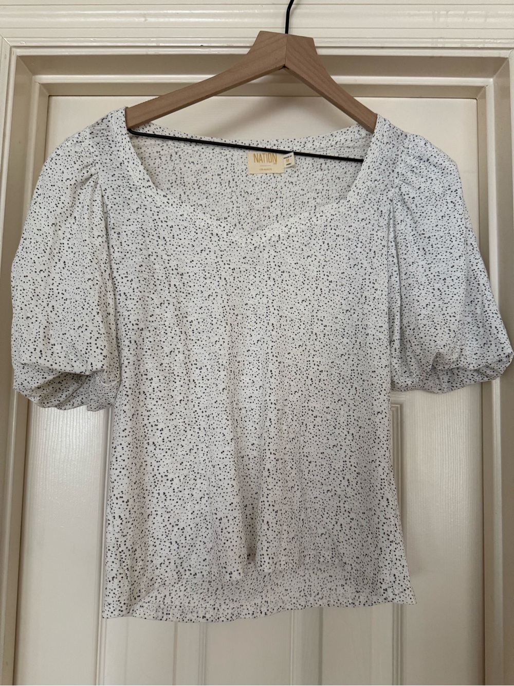 Nation ltd puff sleeve top